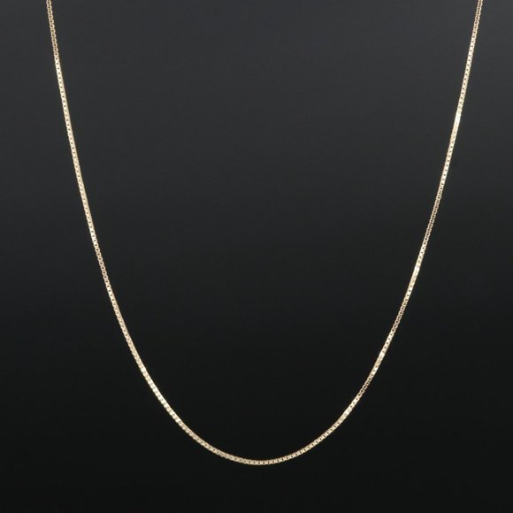10k Box Chain Necklace